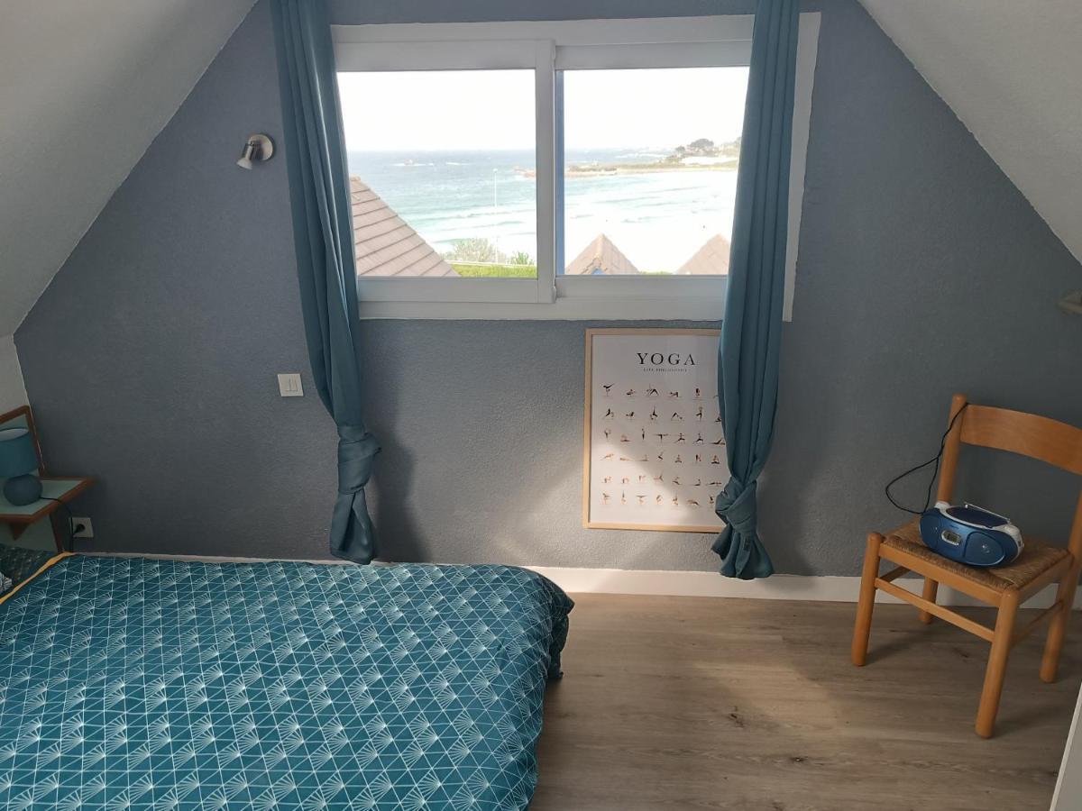 Maisonnette Vue Mer Panoramique Trestel Plage 4 Personnes Trévou-Tréguignec Kültér fotó